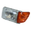Headlight, left for Mercedes R107 without headlamp leveling