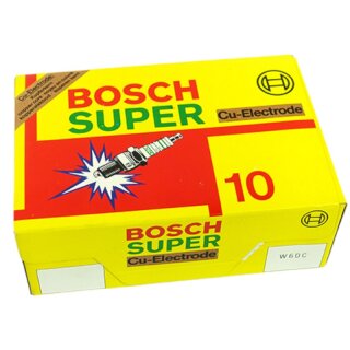 Ein Karton mit 10 Bosch Zündkerzen W6DC