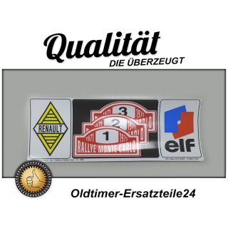 Classic Aufkleber Renault / Rallye Monte  Carlo / elf