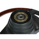 Leather / Zebrano wood steering wheel with 15mm ring gear for Mercedes R107 W109 W115 W116 W123