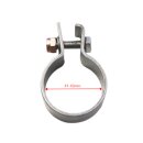 Stainless steel exhaust clamp 41 mm.