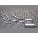Stainless steel exhaust for Mercedes Ponton 180a / b / c...