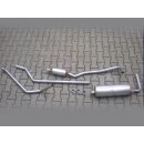 Stainless steel exhaust for Mercedes Ponton 190 / 190b