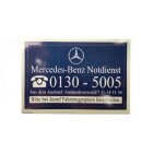 Aufkleber  Mercedes-Benz Notdienst 