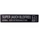 Aufkleber DB Super (auch bleifrei) für Mercedes W124...
