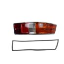 Left tail light with housing and rubber seal for Porsche 911 SWB up to 07/68