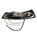 Complete front left turn signal light (clear / yellow) for Porsche 911 SWB up to 07/68