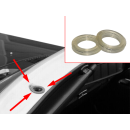 2x rubber ring / pad on top of the window frame hood pin for Mercedes R107