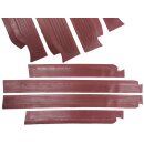 Door sill cover rubber set for Mercedes W115 Color Burgundy