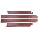 Door sill cover rubber set for Mercedes W115 Color Burgundy
