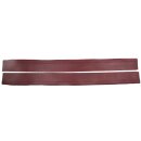 Dark Red Mercedes R107 rubber sill plate covers