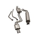 Stainless steel exhaust for Mercedes W116 280S / SE