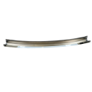 Bumper, Front, Chrome, with holes for decor / protective strip, Centre Section