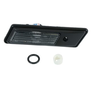 Side indicators right Ø14mm in smoke gray for BMW E30 to 08.1987