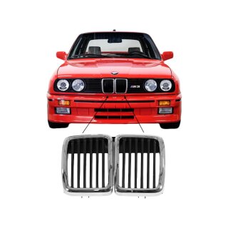 BMW Chrome Frame in the radiator grille for BMW E30