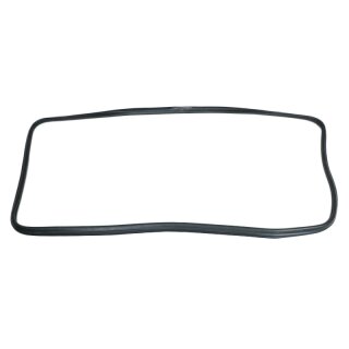 Gasket for rear window with groove for trim for VW Golf 1.