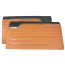 Door panels Brown / Black with decorative strips for BMW 1602-2002 E10
