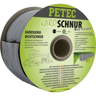 Karo-Schnur, Karosseriedichtschnur, Buthyl, rund, schwarz, 10 mm x 10 m