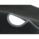 Schwarzer Mitteltunnel Teppich für Opel Kadett B 2-Türig kurzer Schalthebel