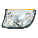 Switch lamp on the left with lamp carrier, yellow for Mercedes W124