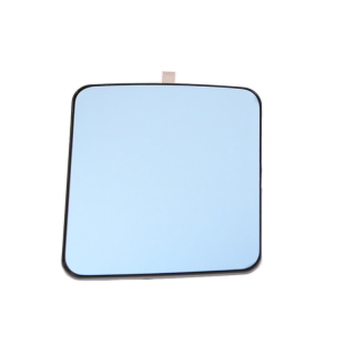 Spiegelglas, Außenspiegel, rechts, für elektr.Spiegelverstellung, OE-Type, blau getönt, plan für Mercedes W124 / W201