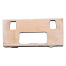 Coin compartment cover Zebrano wood for Mercedes W126 with Webasto parking heater