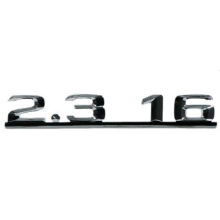 Typenkennzeichen 2,3 16 für Mercedes W201 Kofferraumdeckel