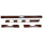 Armaturenbrett Chrom / Holzsatz Wurzelholz / 3 Schalter  für Mercedes R107 US Version 85-89