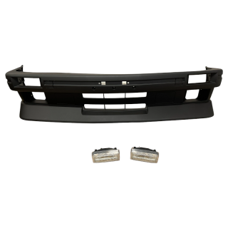 Front bumper with fog lights in Motorsport-Tech look for BMW 3 Series E30