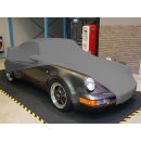 Maßgefertigte Vollgarage Mikrokontur® Grau mit Spiegeltaschen für Porsche 964 Turbo