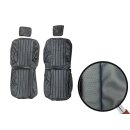 Seat covers black 6-piece for Mercedes R107 from 10/1975-1985