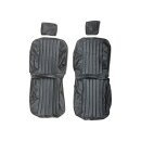 Seat covers black 6-piece for Mercedes R107 from...