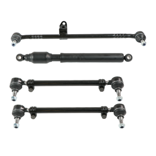 1 set of tie rods + steering rod with steering damper for Mercedes R107 up to 08/1985