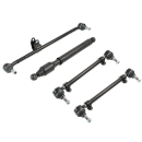 1 set of tie rods + steering rod with steering damper for Mercedes R107 up to 08/1985