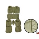 Seat covers olive green 9-piece for Mercedes W123 Sedan