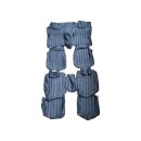 Seat covers blue 13-piece for Mercedes W123 Coupe