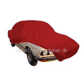 Car-Cover Samt Red with Mirror Bags for BMW 5er (E28)  - ab Bj.1981