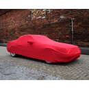 Car-Cover Satin Red mit Spiegeltaschen für Mercedes...