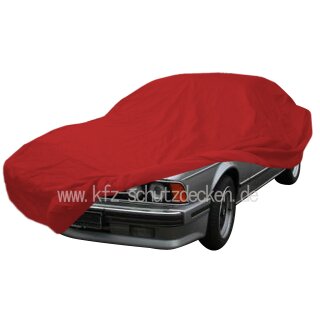 Car-Cover Samt Red with Mirror Bags for BMW 630CS-635CSI