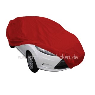 Car-Cover Samt Red with Mirror Bags for Fiesta