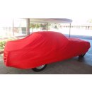 Car-Cover Samt Red for Mercedes SL Coupe u. Cabriolet R107