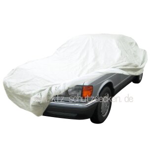 Car-Cover Satin White for Mercedes S-Klasse W126 Kurz