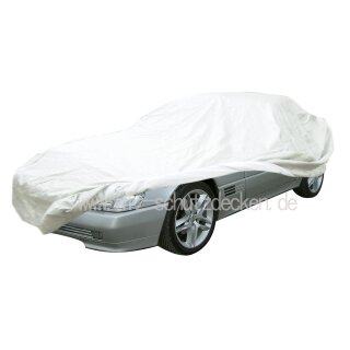 Car-Cover Satin White ohne Spiegeltaschen für Mercedes SL Cabriolet R129