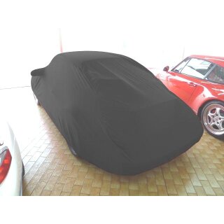 Car-Cover Satin Black mit Spiegeltaschen für Porsche 993