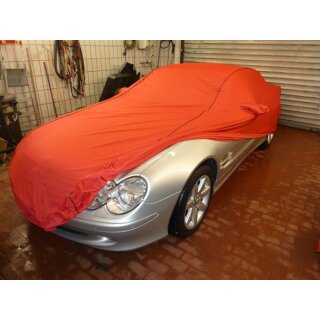 AD® Performance Car-Cover Samt Red with mirror pockets for Mercedes SL R230
