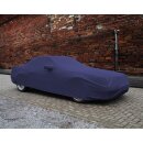 Car-Cover Satin Blau mit Spiegeltaschen für Mercedes SL Cabriolet R129