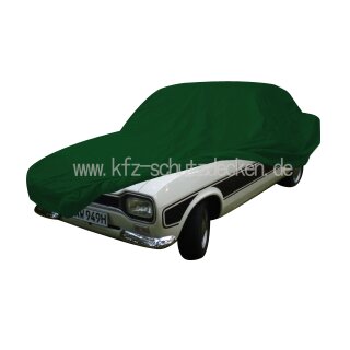 Car-Cover Satin Grün für Ford Escort 1 (Hundeknochen)