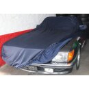 Car-Cover Satin Blau mit Spiegeltaschen für Mercedes...