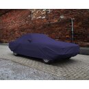 Car-Cover Satin Blau mit Spiegeltaschen für Mercedes SL R107
