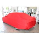 Red AD-Cover ® Mikrokontur with mirror pockets for BMW 3er (E36) Bj. 91-98
